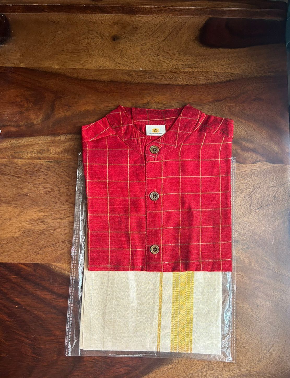 Bright Red Checks Shirt